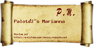 Palotás Marianna névjegykártya