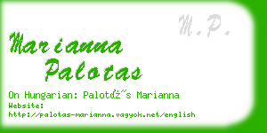 marianna palotas business card
